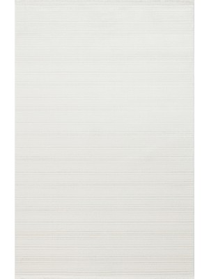 Eko Halı Nora NOR03 White Makinede Yıkanabilen Kolay Kullanımlı ve Kaymaz Tabanlı Modern Makine Halısı