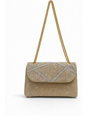 Louisiana Polo Vrl Kadın Abiye Portföy Çanta Altın 915