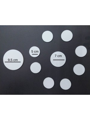 Glanart Yuvarlak Daire Şeklinde Fotoblok Maket Kartonu 5 mm (Baskı Yapılabilir, Boyanabilir)