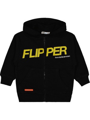 Civil Boys Flipper Baskılı 2-5 Yaş Hırka - Siyah 3-4 Yaş