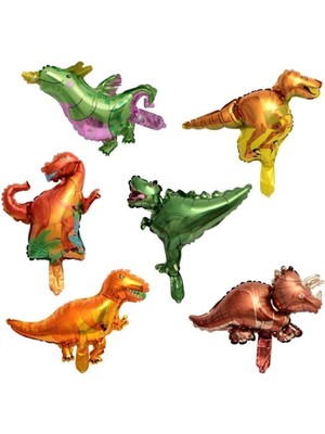İstoç Parti 6'lı Dinazor Folyo Balon Seti