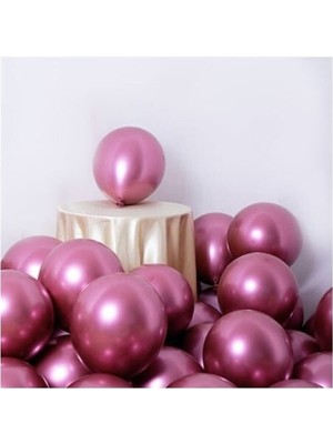 İstoç Parti Krom Balon 12" Inç Mavi Renk 50 Adet