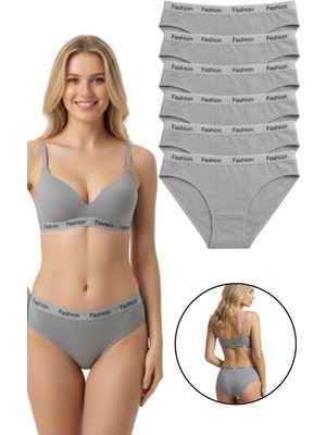 Exlove 6'lı Fashion Kadın Pamuklu Bikini Külot - Esnek Bel Günlük Rahat Iç Çamaşırı