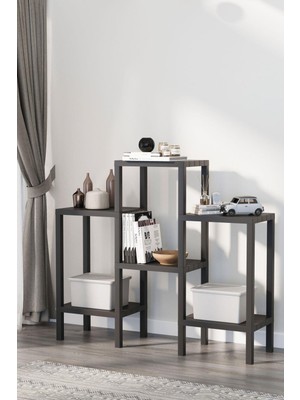 Mutfak Köşesi Shelf Piramit 6 Lı Plastik Raf Ünitesi Beyaz, Çiçeklik, Banyo, Mutfak Rafı, Ayakkabılık, Kitaplık