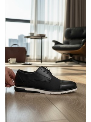 Enoch Erkek Smart Casual Ayakkabı - Tekstüre Detaylı Esnek Hafif Tabanlı Şehir Şıklığı ve Ofis Ayakkabısı