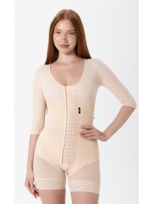 HA-3300 H&a Korse Stage 2 Kollu Göğüslü Kısa Şort Korse Medikal Liposuction Karın Germe Doğum Sonrası Günlük Korse
