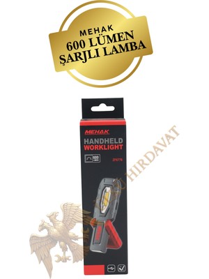 Mehak 600 Lümen Şarjlı Lamba