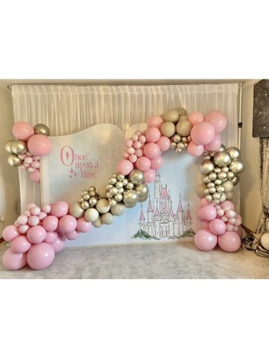 İstoç Parti Pembe Deniz Kumu Krom Gold Balon Seti 50 Adet