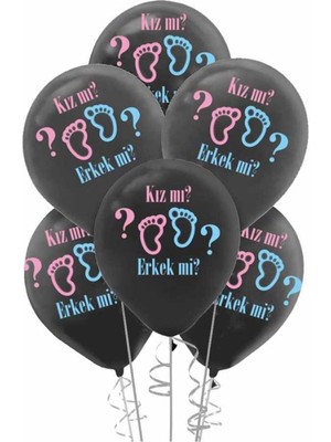 İstoç Parti Cinsiyet Partisi Baskılı Balon Kiz Mı Erkek Mi 10 Adet