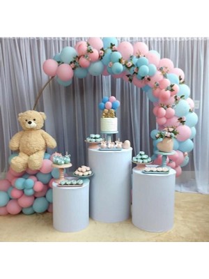 İstoç Parti Cinsiyet Belirleme Konsept Balon Pembe Mavi Balon Zincir 50 Adet