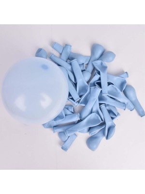 İstoç Parti Balon Mini Makaron Mavi 6 Inç 50 Adet