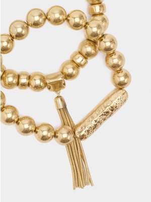 Parfois Metalik Boncuklu Bileklik Seti