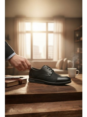 Enoch Erkek Smart Casual Ayakkabı - Tekstüre Detaylı Esnek Hafif Tabanlı Şehir Şıklığı ve Ofis Ayakkabısı