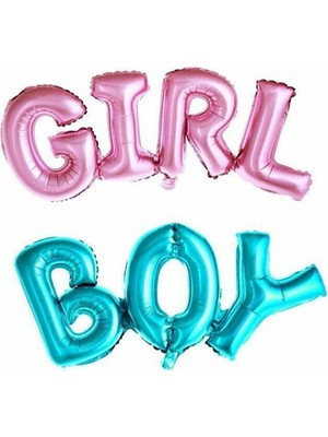 İstoç Parti Girl Boy Folyo Balon Cinsiyet Partisi