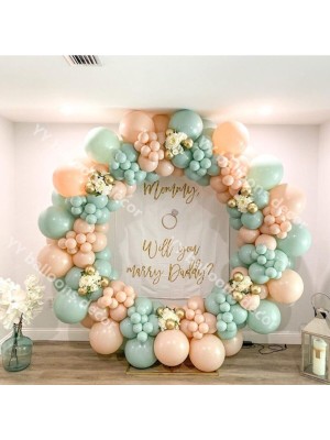 İstoç Parti Sütlü Kahve ve Kış Yeşili Balon Seti 50 Adet