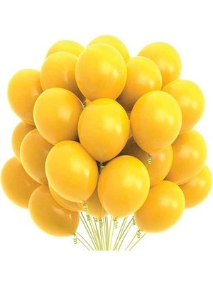 İstoç Parti Sarı Pastel Balon 50 Adet + 5 mt Balon Zinciri