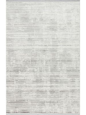 Eko Halı Nora NOR03 Silver Makinede Yıkanabilen Kolay Kullanımlı ve Kaymaz Tabanlı Modern Makine Halısı