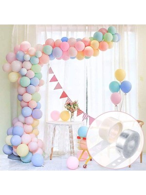 İstoç Parti Makaron Karışık Balon 50 Adet Karışık Renk Soft Pastel Balon + 5 Mt.balon Zinciri