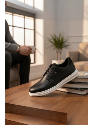 Enoch Erkek Smart Sneaker - Minimalist Tasarım Yumuşak Dokulu Beyaz Esnek Tabanlı Şehir Ayakkabısı