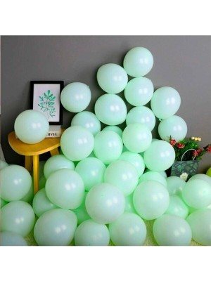 İstoç Parti Makaron Balon Su Mint Yeşil 12 Inç 100 Adet+5 mt Balon Zinciri