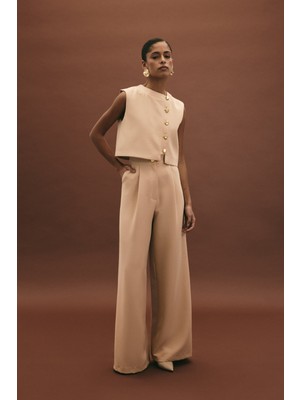 Sateen Lucy Pantolon - Bej