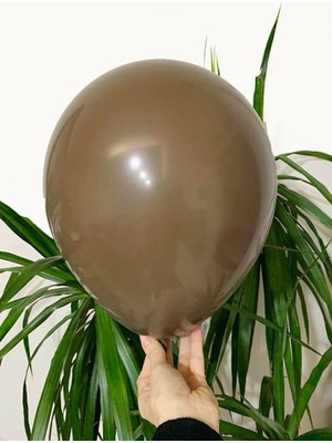 İstoç Parti Çikolata Kahve Rengi Pastel Balon 10 Adet