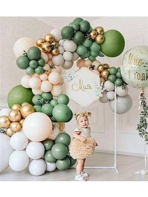 İstoç Parti Krom Gold Adaçayı Kış Yeşili Gri Somon Balon Seti 50 Adet