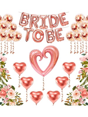 İstoç Parti Bride To Be Rose Gold Balon Set Bekarlığa Veda Partisi Set-1