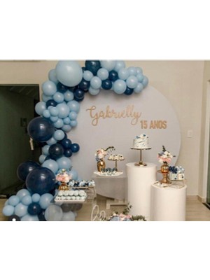 İstoç Parti Gece Mavisi ve Fırtına Mavisi Balon Seti 50 Adet