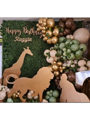 İstoç Parti Krom Gold Çikolata Kahve Okaliptus ve Sütlü Kahve Balon Seti 50 Adet