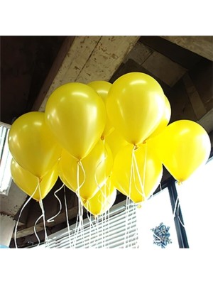 İstoç Parti Metalik 12'inç Sarı Balon 50 Adet