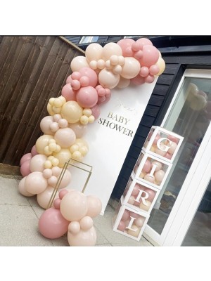 İstoç Parti Sütlü Kahve Toz Pembe ve Deniz Kumu Balon Seti 70 Adet