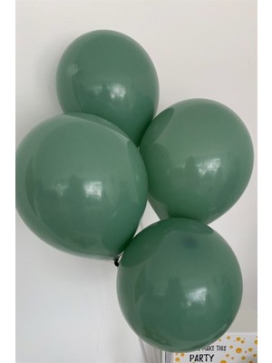 İstoç Parti  12'' Ada Çayı Kahve Rengi Balon 30 Adet