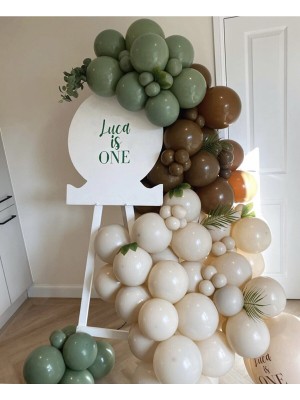 İstoç Parti Okaliptus Kahverengi ve Deniz Kumubalon Seti 100 Adet