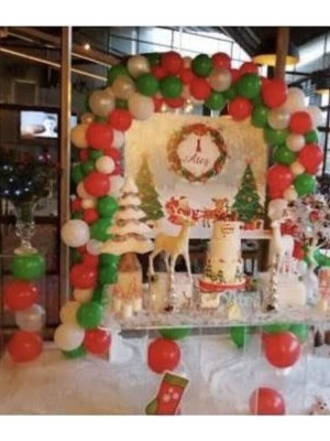 İstoç Parti Yılbaşı Temalı Balon ve Balon Zinciri 100 Adet