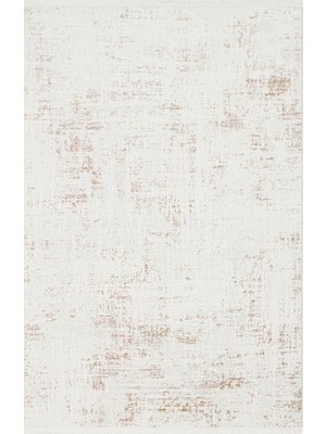Eko Halı Nora NOR02 Beige Makinede Yıkanabilen Kolay Kullanımlı ve Kaymaz Tabanlı Modern Makine Halısı