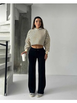 Evolaria Kadın Modern Siyah Pantolon