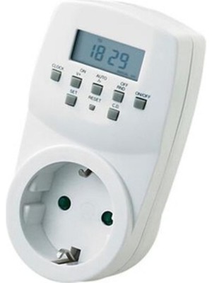 PremiumPort 1780W Dijital Haftalık Zaman Ayarlı Priz, Güçlü ve Kolay Programlama