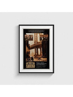 Domirus Once Upon A Time In America (1984) Film Posteri Çerçeveli Tablo Ev Oda Duvar Dekorasyonu