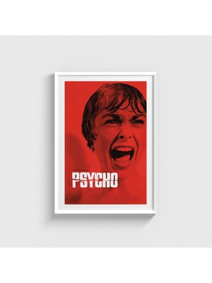 Domirus Psycho (1960) Film Posteri Çerçeveli Tablo Ev Oda Duvar Dekorasyonu