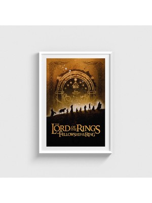 Domirus The Lord Of The Rings: The Fellowship Of The Ring (2001) Film Posteri Çerçeveli Tablo Ev Oda Duvar Dekorasyonu