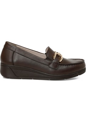 Polaris 5 Nokta 105472.Z6FX Kahverengi Kadın Loafer