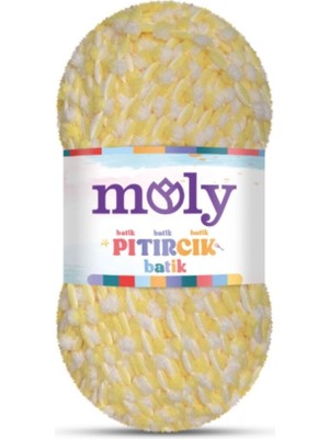 Moly Pıtırcık Batik PL160-ECRU Yumuşak Battaniye Ipi / 5 Adet