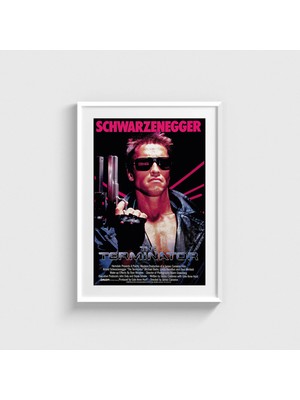 Domirus The Terminator (1984) Film Posteri Çerçeveli Tablo Ev Oda Duvar Dekorasyonu