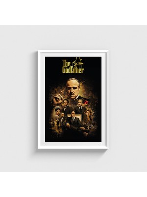 Domirus The Godfather (1972) Film Posteri Çerçeveli Tablo Ev Oda Duvar Dekorasyonu
