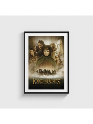 Domirus The Lord Of The Rings: The Fellowship Of The Ring (2001) Film Posteri Çerçeveli Tablo Ev Oda Duvar Dekorasyonu