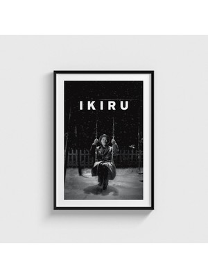 Domirus Ikiru (1952) Film Posteri Çerçeveli Tablo Ev Oda Duvar Dekorasyonu