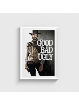 Domirus The Good, The Bad And The Ugly (1966) Film Posteri Çerçeveli Tablo Ev Oda Duvar Dekorasyonu