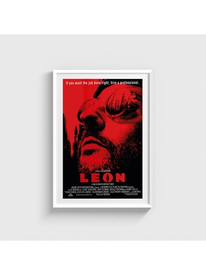 Domirus Léon The Professional (1994) Film Posteri Çerçeveli Tablo Ev Oda Duvar Dekorasyonu