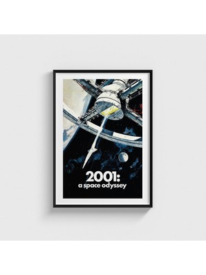 Domirus 2001 A Space Odyssey (1968) Film Posteri Çerçeveli Tablo Ev Oda Duvar Dekorasyonu
